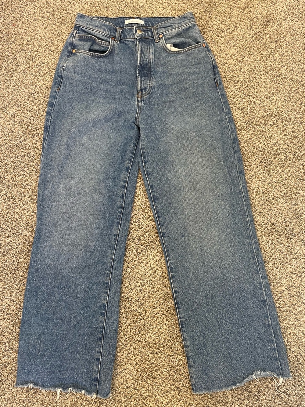 Betro Simone High Waist Straight Leg Light Wash Denim Jeans 29